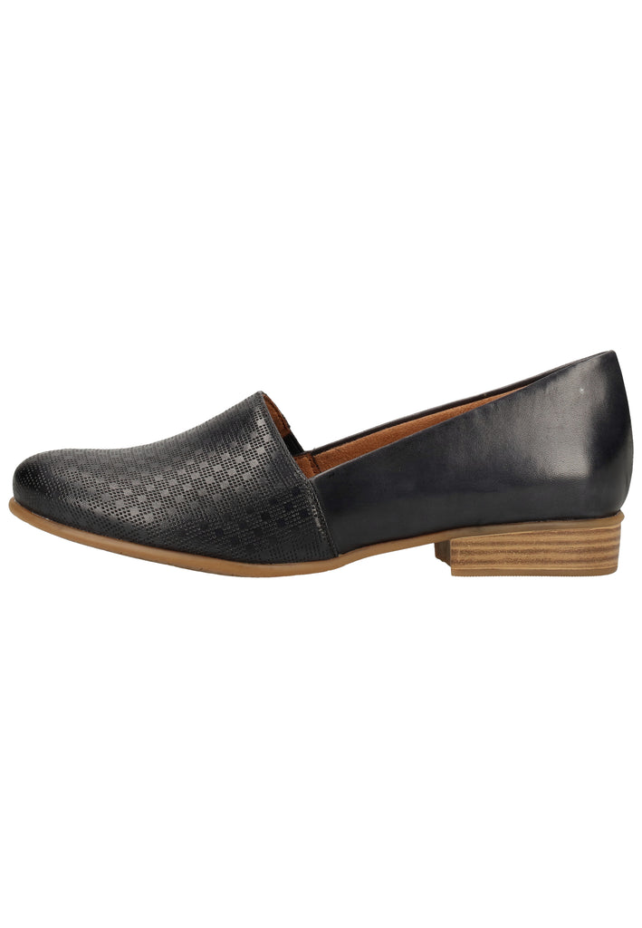 Tamaris Slipper Veloursleder Navy - surf4shoes