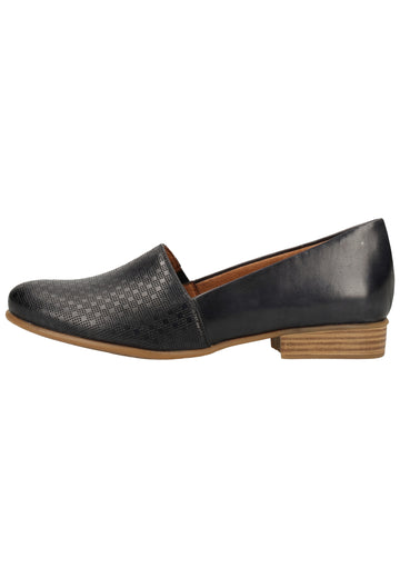 Tamaris Slipper Veloursleder Navy - surf4shoes