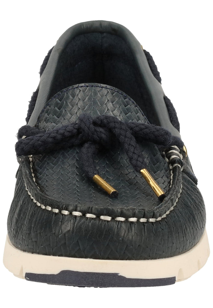 Tamaris Halbschuhe Leder Navy - surf4shoes