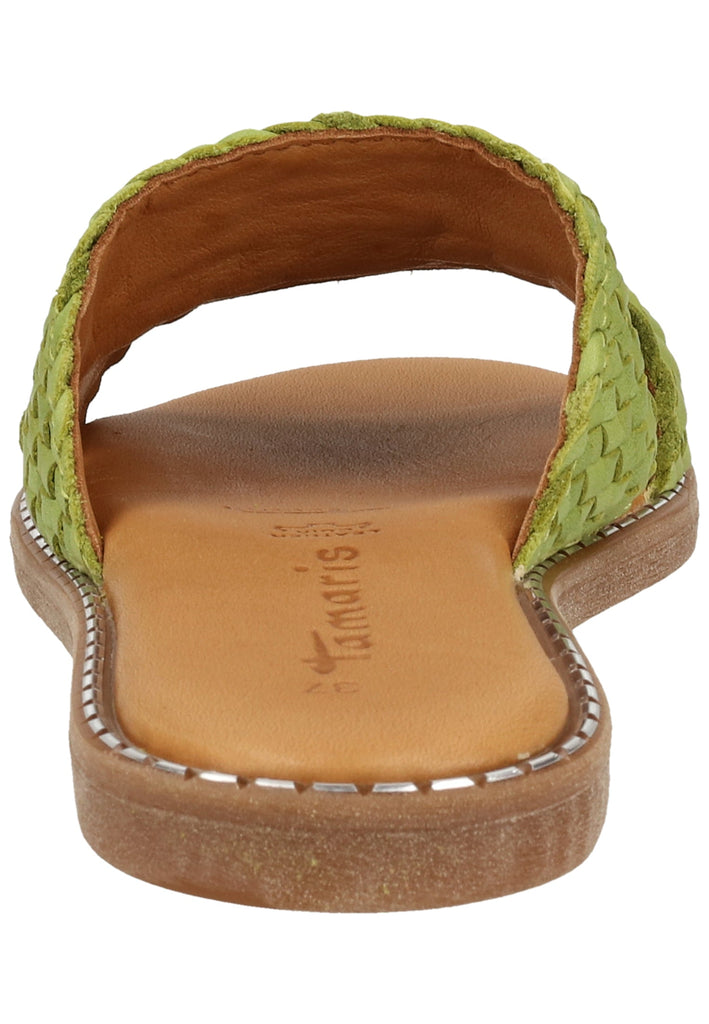 Tamaris Pantoletten Leder Pistachio - surf4shoes