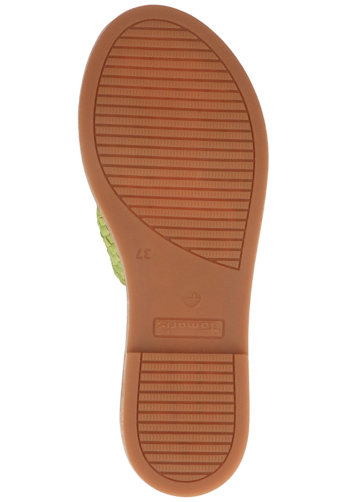 Tamaris Pantoletten Leder Pistachio - surf4shoes