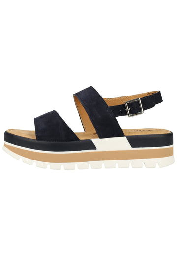 Tamaris Sandalen Veloursleder Navy - surf4shoes