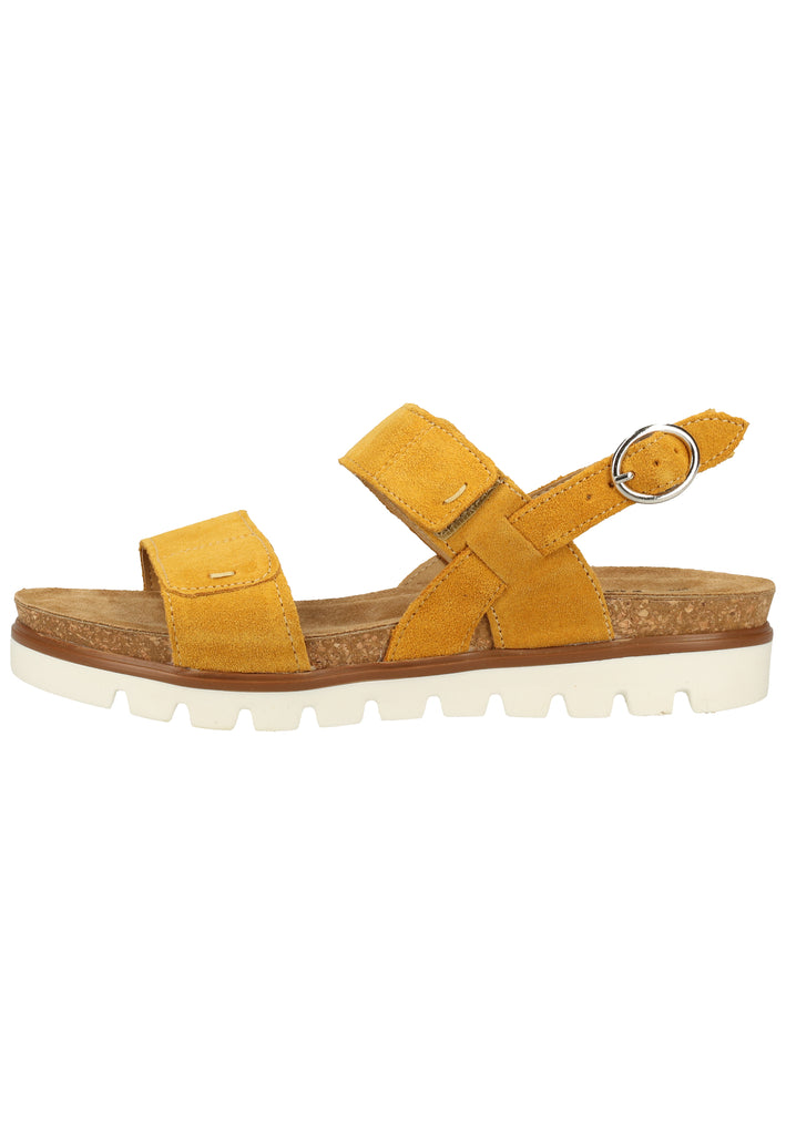 Tamaris Sandalen Veloursleder Gelb - surf4shoes