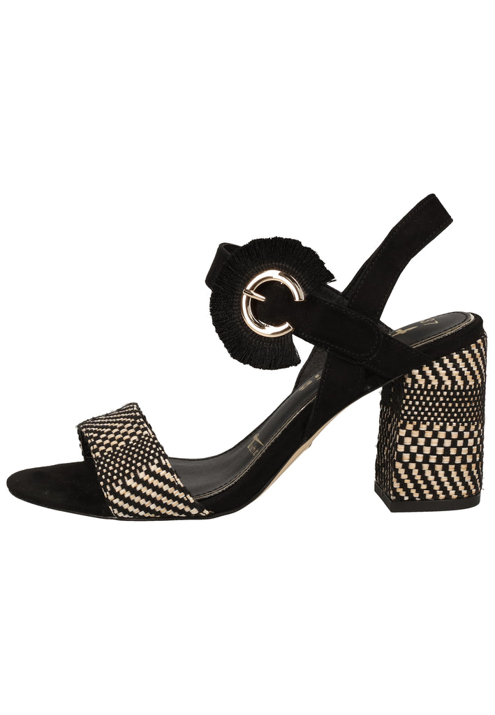 Tamaris Sandalen Lederimitat/Textil Schwarz - surf4shoes