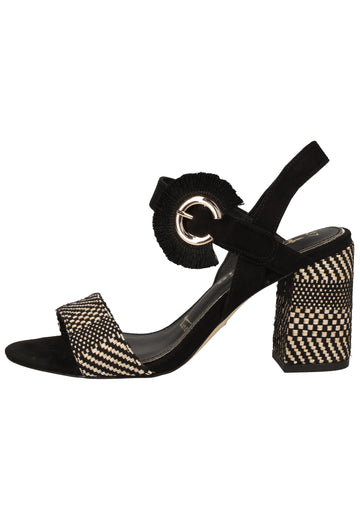 Tamaris Sandalen Lederimitat/Textil Schwarz - surf4shoes