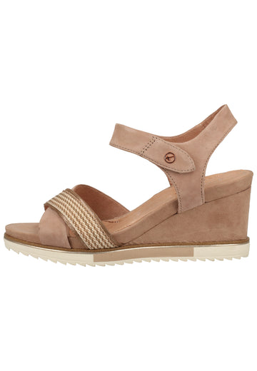Tamaris Sandalen Leder/Textil Rose - surf4shoes