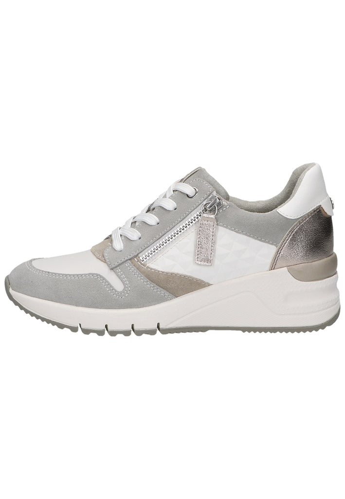 Tamaris Sneaker Leder/Textil Weiß Kombi - surf4shoes