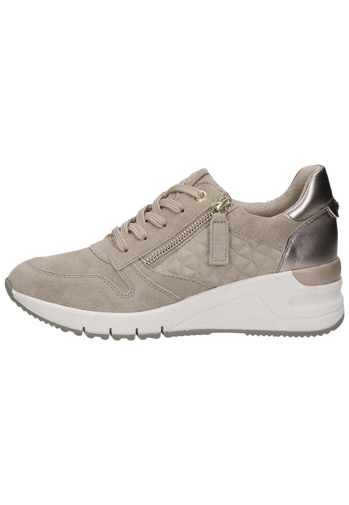 Tamaris Sneaker Leder/Textil Taupe - surf4shoes