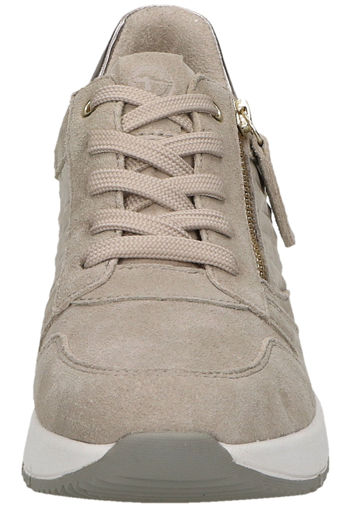 Tamaris Sneaker Leder/Textil Taupe - surf4shoes