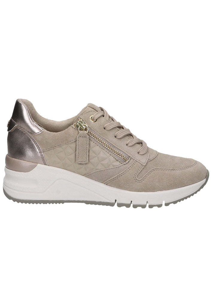Tamaris Sneaker Leder/Textil Taupe - surf4shoes
