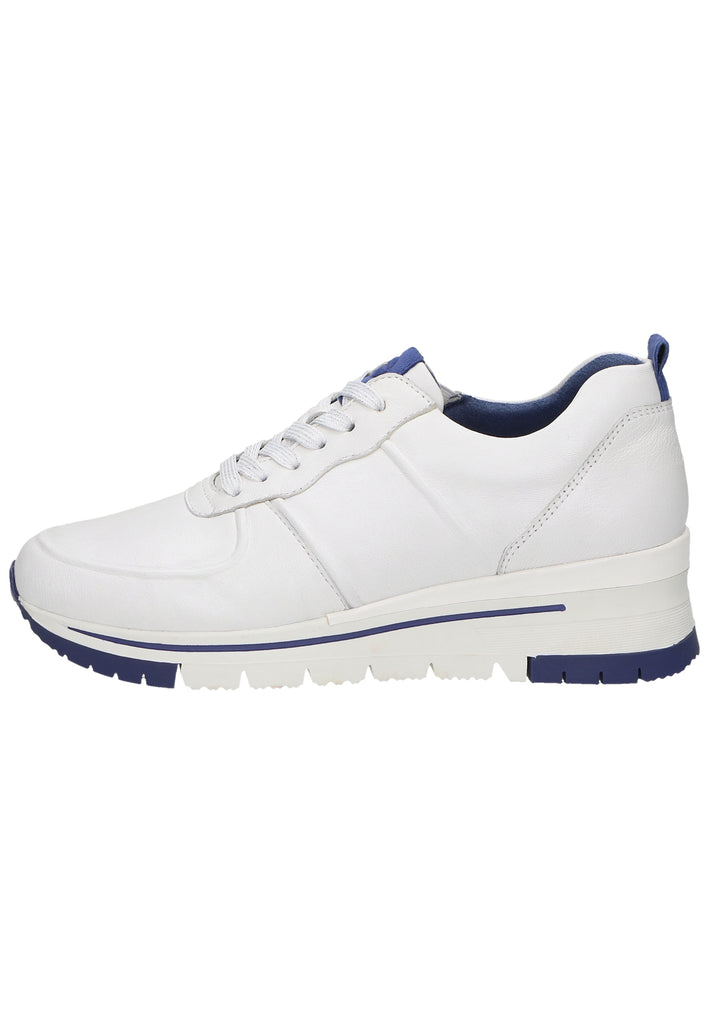 Tamaris Sneaker Leder Weiß/Blau - surf4shoes