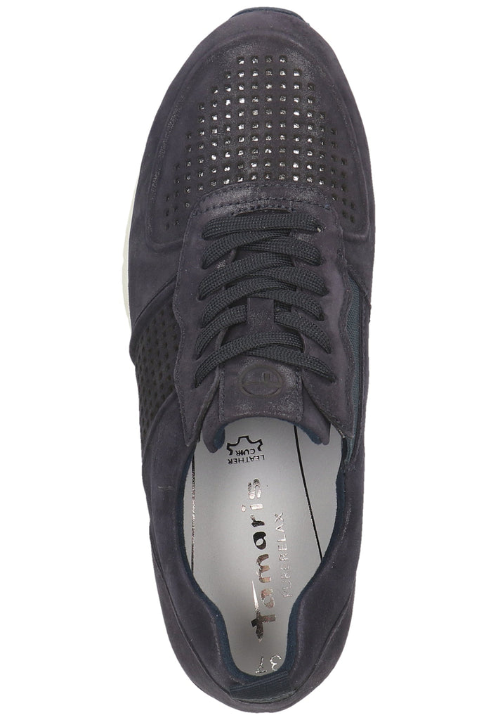 Tamaris Sneaker Leder Navy - surf4shoes