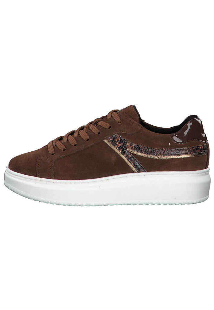 Tamaris Sneaker Leder/Textil Cognac - surf4shoes