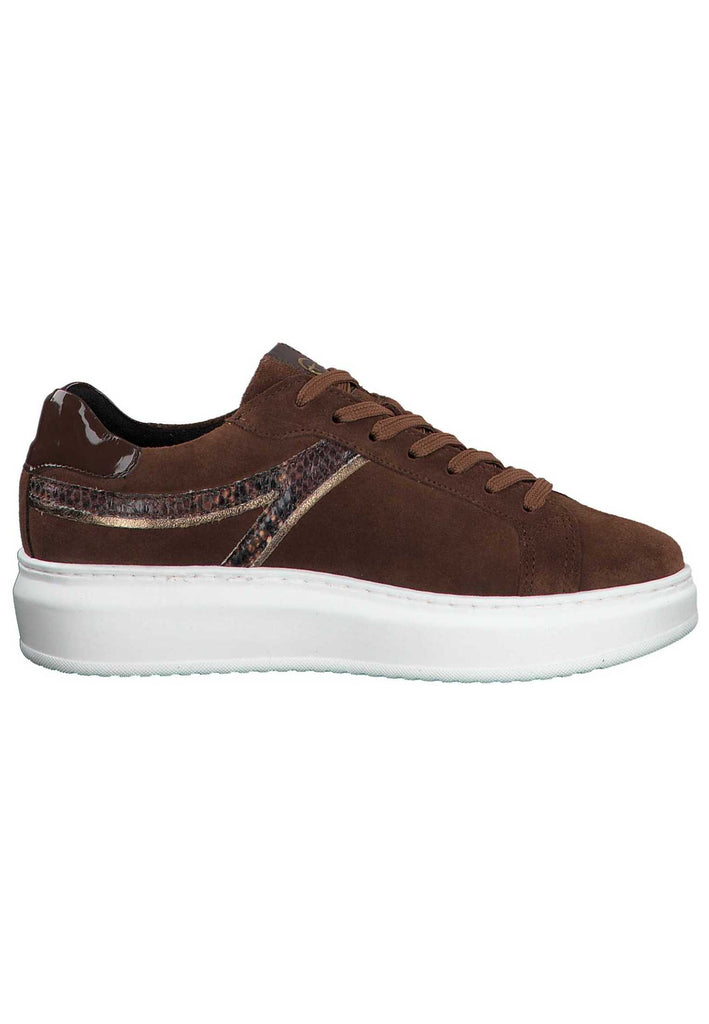 Tamaris Sneaker Leder/Textil Cognac - surf4shoes