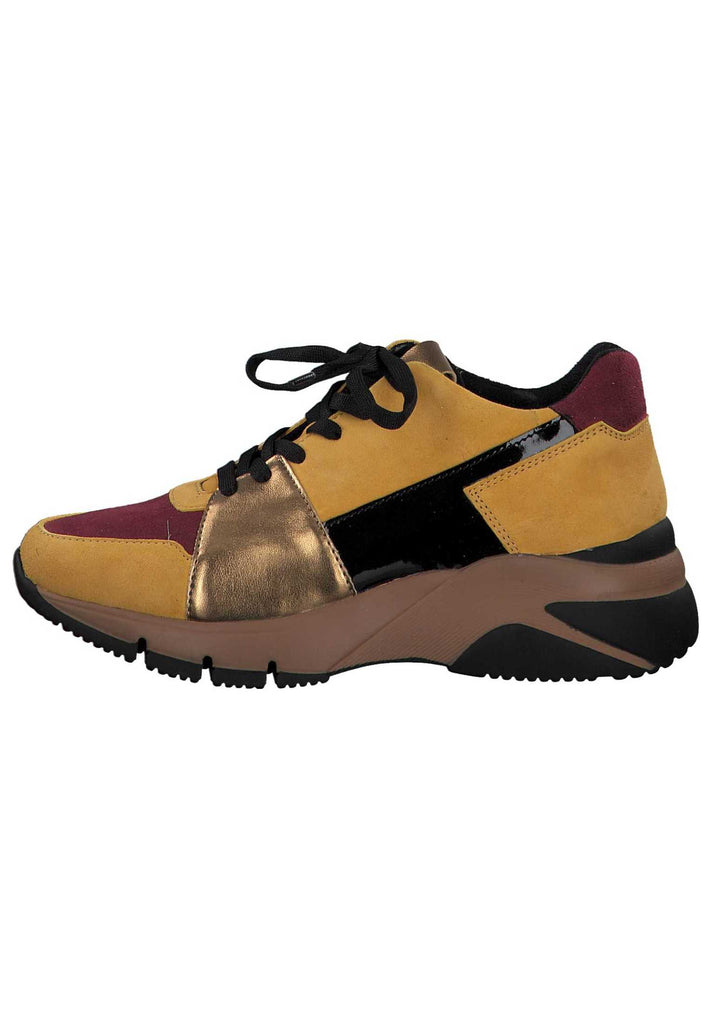 Tamaris Sneaker Leder/Textil Senf - surf4shoes