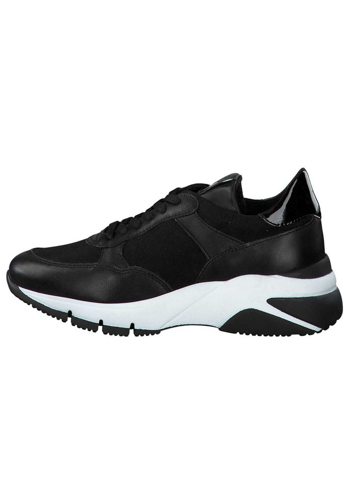 Tamaris Sneaker Leder/Textil Schwarz/Weiß - surf4shoes