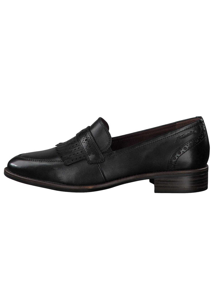 Tamaris Slipper Leder Black - surf4shoes