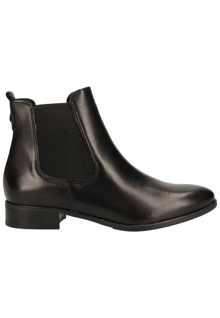 Tamaris Stiefelette Leder Schwarz - surf4shoes