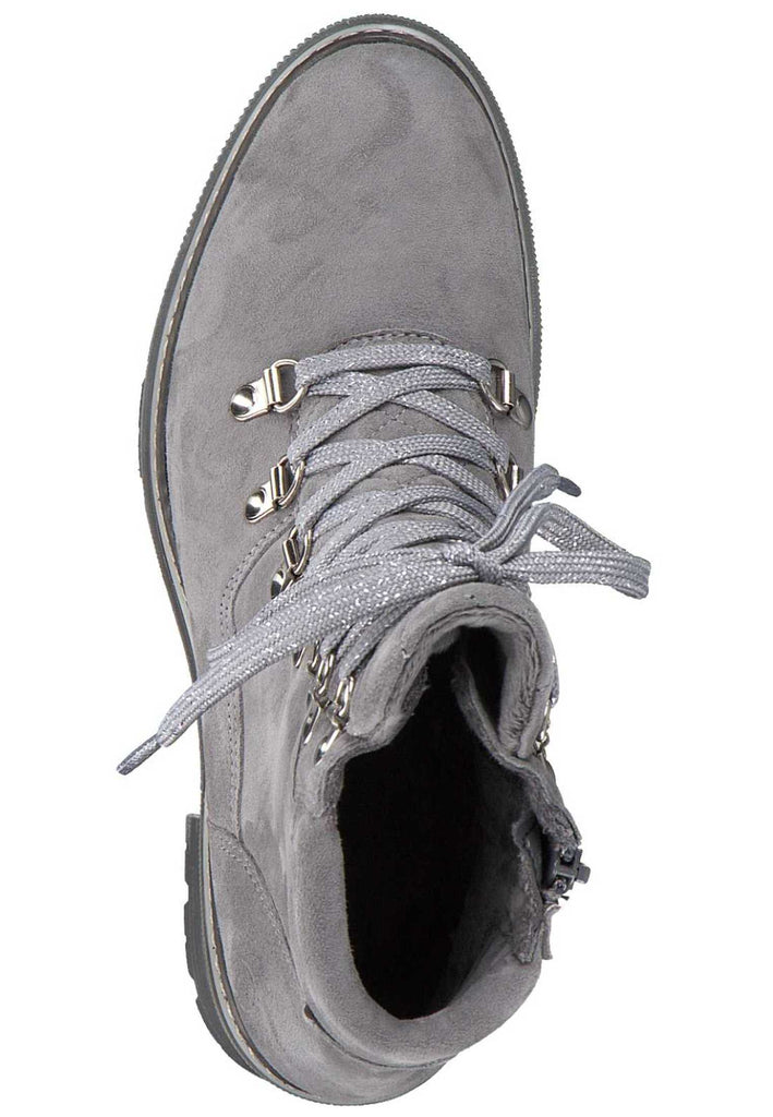 Tamaris Stiefelette Leder Hellgrau - surf4shoes