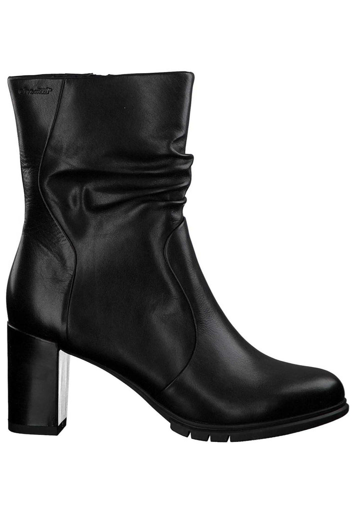 Tamaris Stiefelette Leder Schwarz - surf4shoes