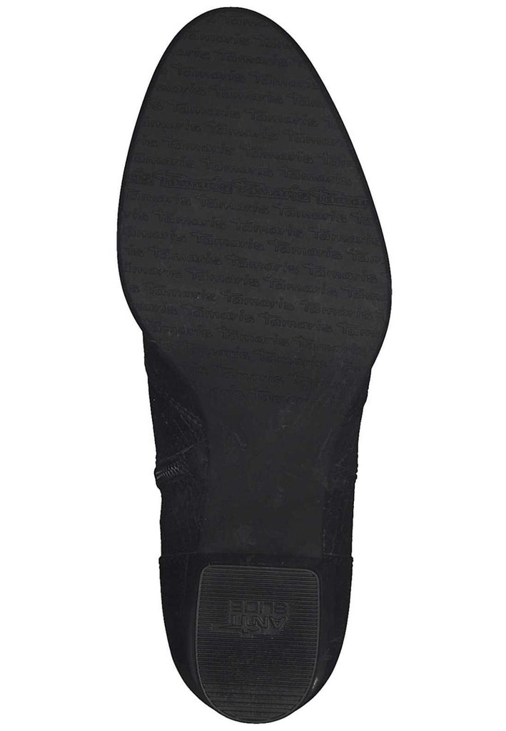 Tamaris Stiefelette Leder/Synthetik Schwarz - surf4shoes