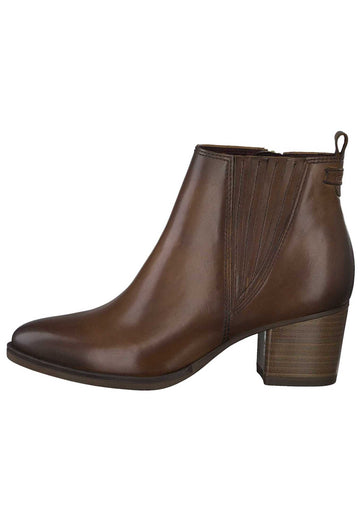 Tamaris Stiefelette Leder Brandy - surf4shoes