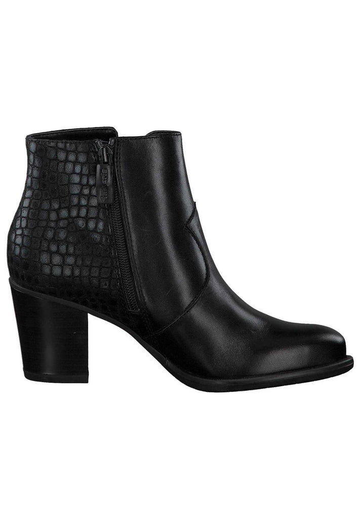 Tamaris Stiefelette Leder/Synthetik Schwarz - surf4shoes
