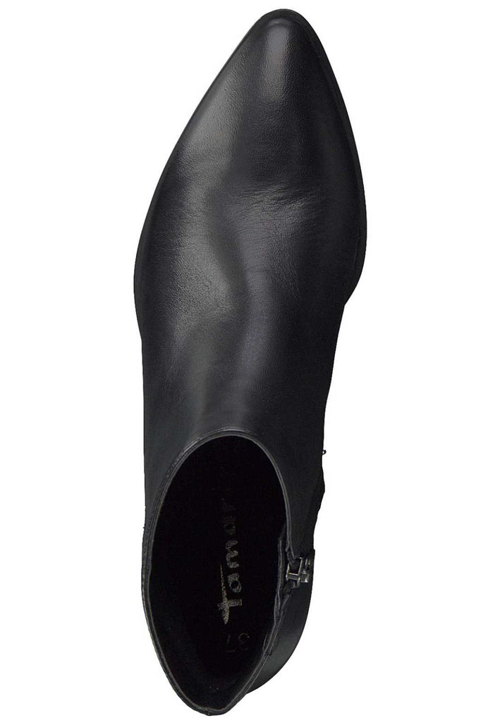 Tamaris Stiefelette Leder Schwarz - surf4shoes