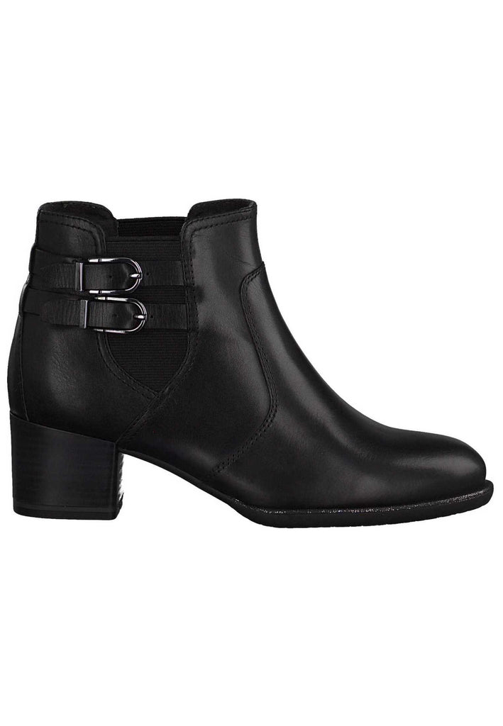 Tamaris Stiefelette Leder/Synthetik Schwarz - surf4shoes