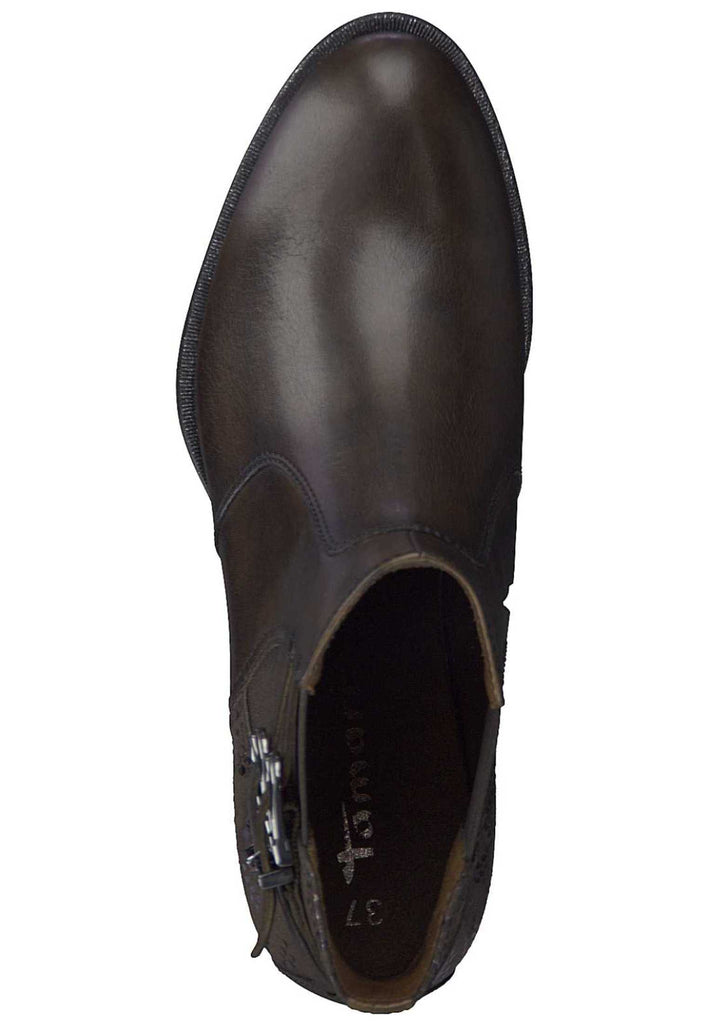 Tamaris Stiefelette Leder/Textil Mocca - surf4shoes