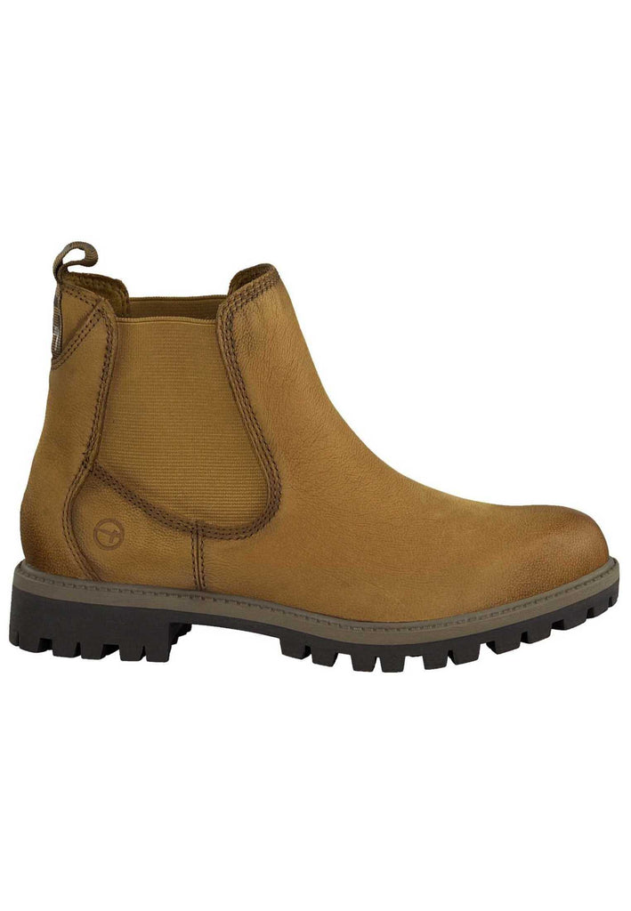 Tamaris Stiefelette Leder Nuss - surf4shoes