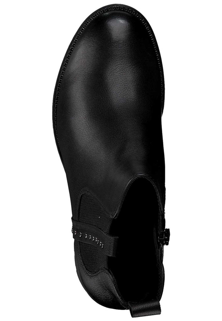Tamaris Stiefelette Leder Schwarz - surf4shoes