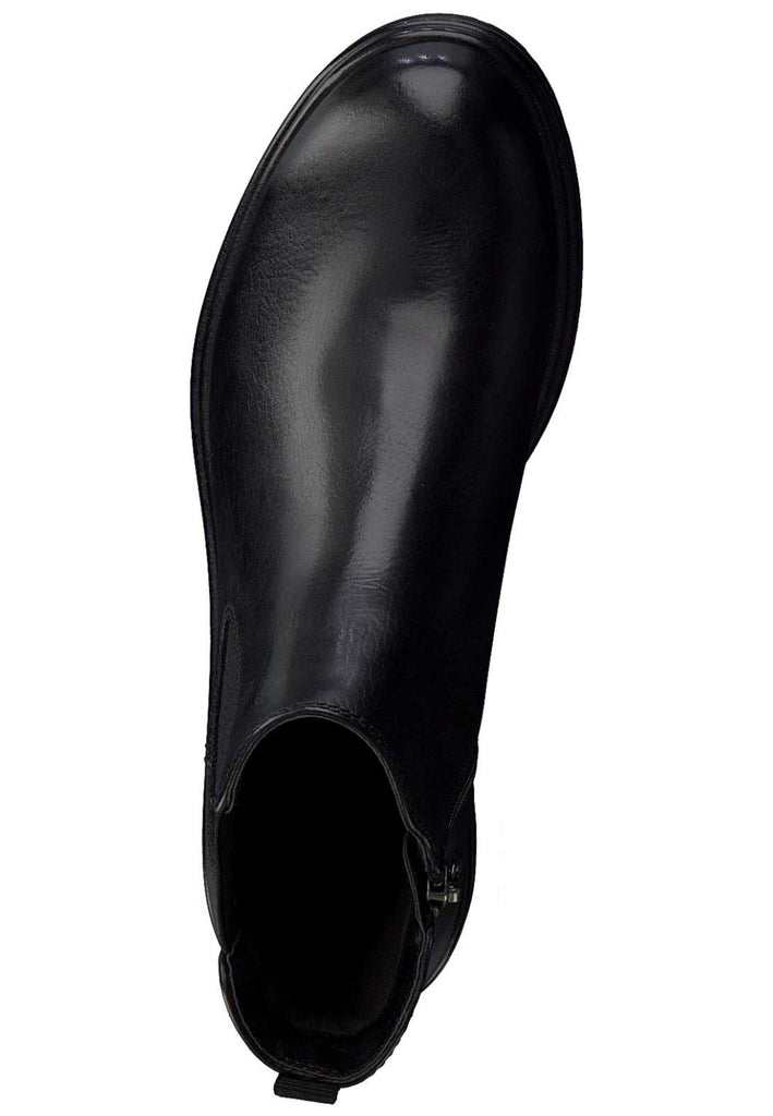 Tamaris Stiefelette Leder Schwarz - surf4shoes