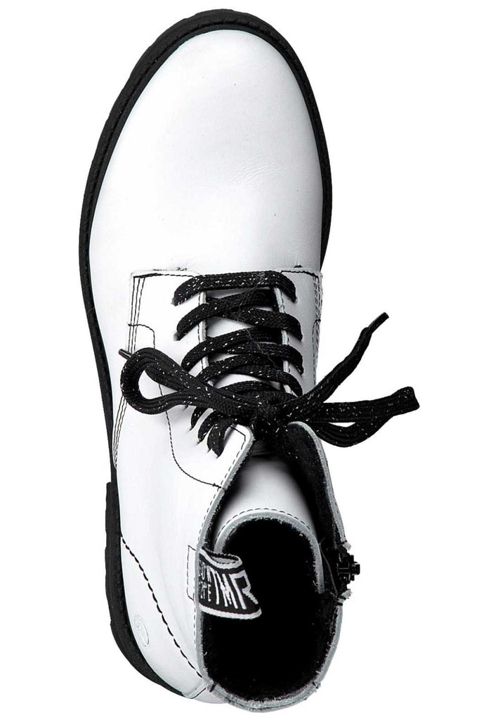 Tamaris Stiefelette Leder White - surf4shoes