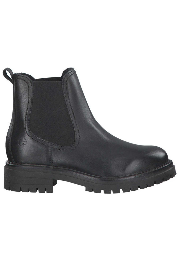 Tamaris Stiefelette Leder Schwarz - surf4shoes