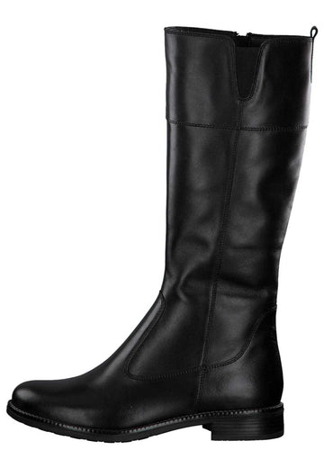 Tamaris Stiefel Leder Schwarz - surf4shoes