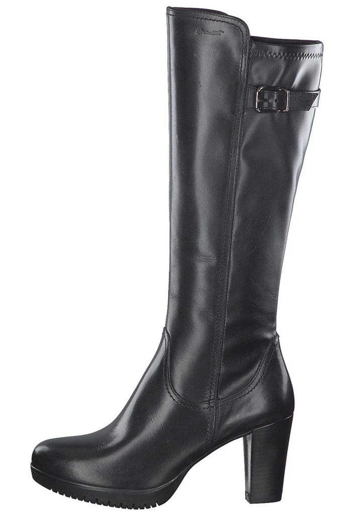 Tamaris Stiefel Leder/Synthetik Schwarz - surf4shoes