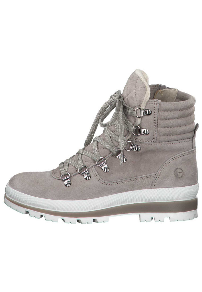 Tamaris Stiefelette Leder Grau - surf4shoes
