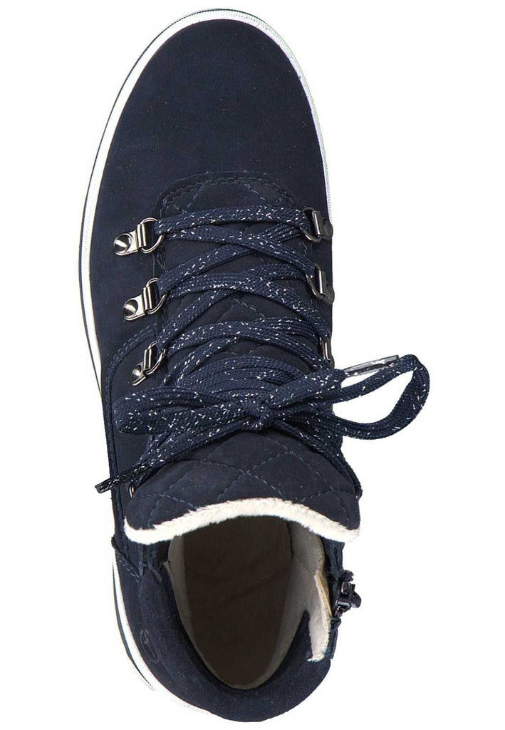 Tamaris Stiefelette Leder Navy - surf4shoes