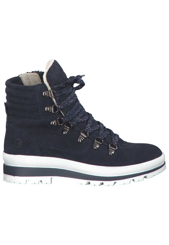 Tamaris Stiefelette Leder Navy - surf4shoes