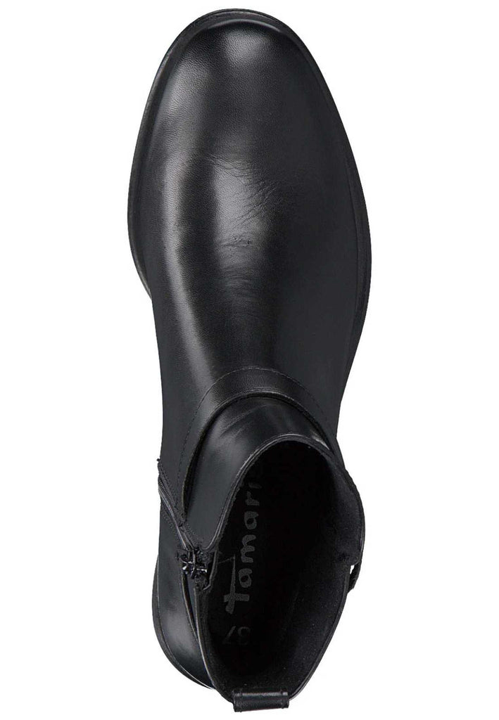 Tamaris Stiefelette Leder Schwarz - surf4shoes