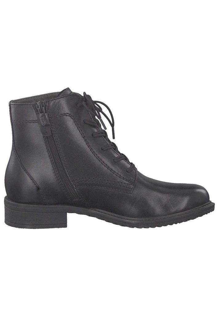 Tamaris Stiefelette Leder Schwarz - surf4shoes
