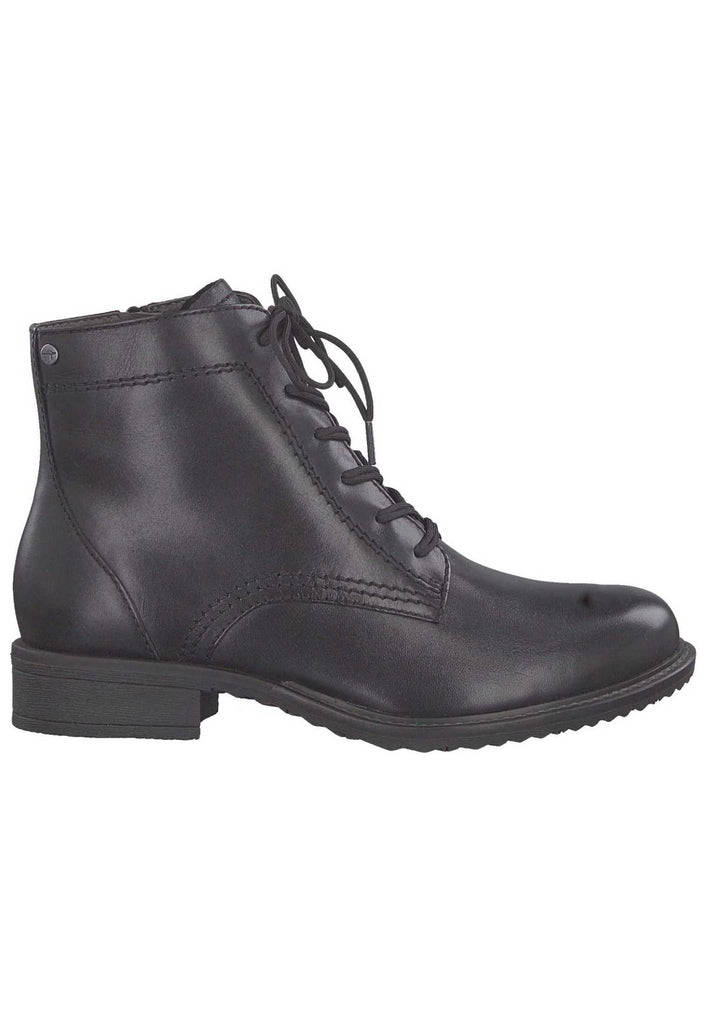 Tamaris Stiefelette Leder Schwarz - surf4shoes