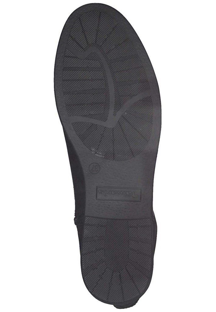 Tamaris Stiefelette Leder Schwarz - surf4shoes