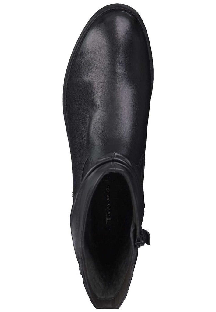 Tamaris Stiefelette Leder Schwarz - surf4shoes