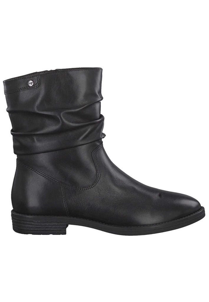 Tamaris Stiefelette Leder Schwarz - surf4shoes