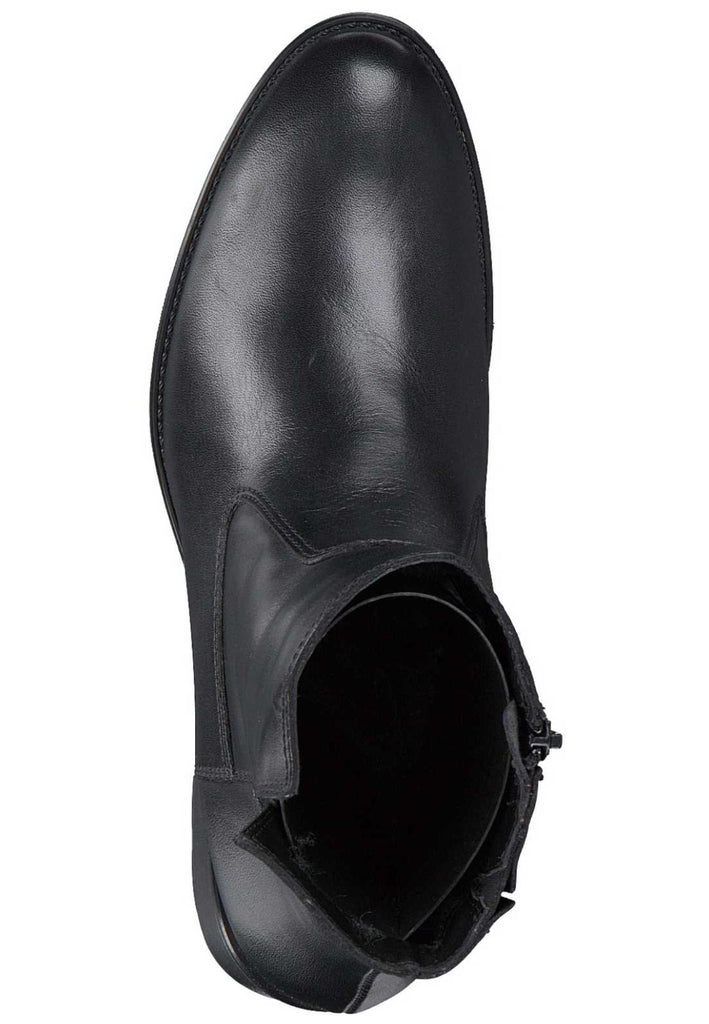 Tamaris Stiefelette Leder Schwarz Warmfutter - surf4shoes