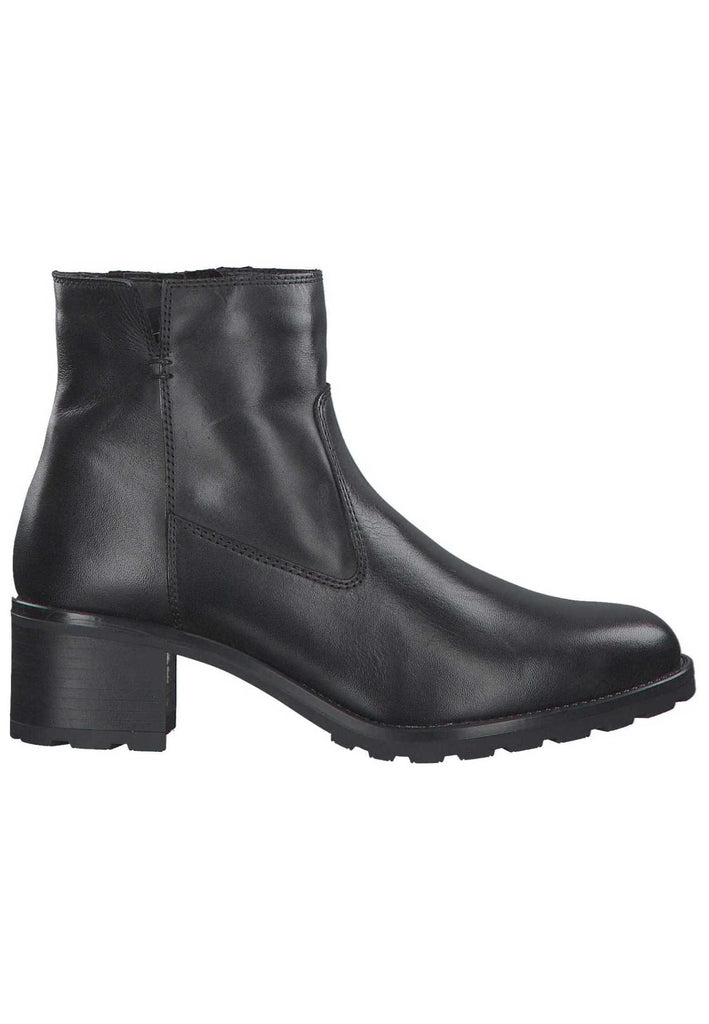 Tamaris Stiefelette Leder Schwarz Warmfutter - surf4shoes