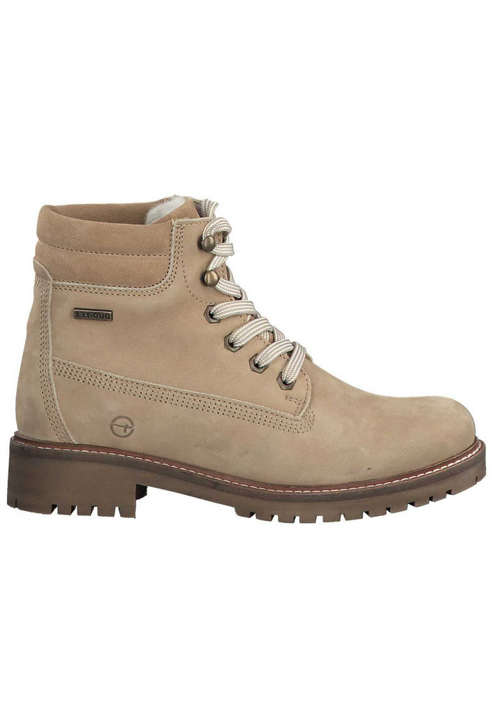 Tamaris Stiefelette Leder Sand Warmfutter - surf4shoes