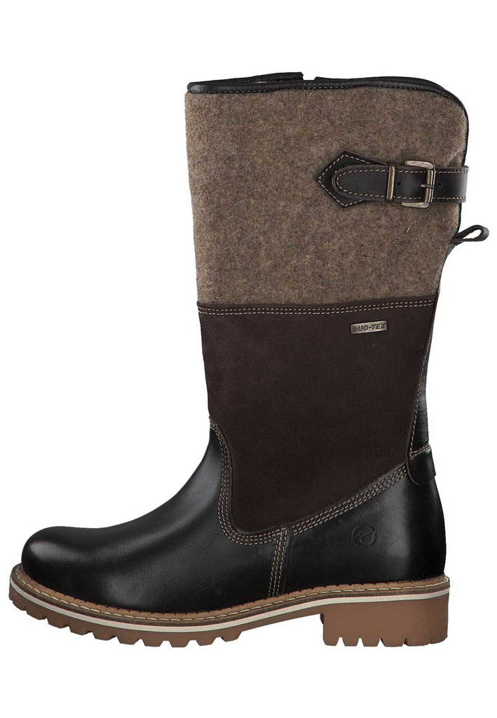 Tamaris Stiefel Leder Mocca Warmfutter - surf4shoes
